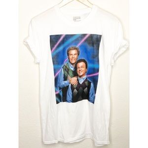 Step Brother’s White Graphic Tee Size M